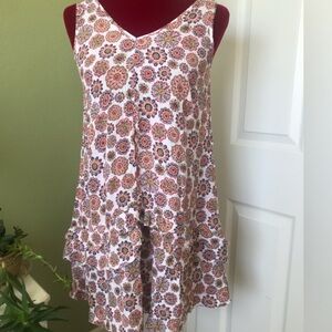LOFT Multicolor Floral Patterned dress